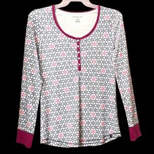 Tommy Hilfiger Cotton Blend Snowflakes Design Women’s Night Shirt SP